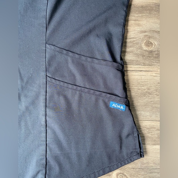 Adar Pro Women's Black Scrub Top Size M - Picture 7 of 8